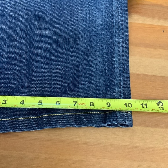 7 for all Mankind Mens Relaxed Front Button Wide Leg, Mid weight, Mid Wash Jeans - Picture 12 of 15